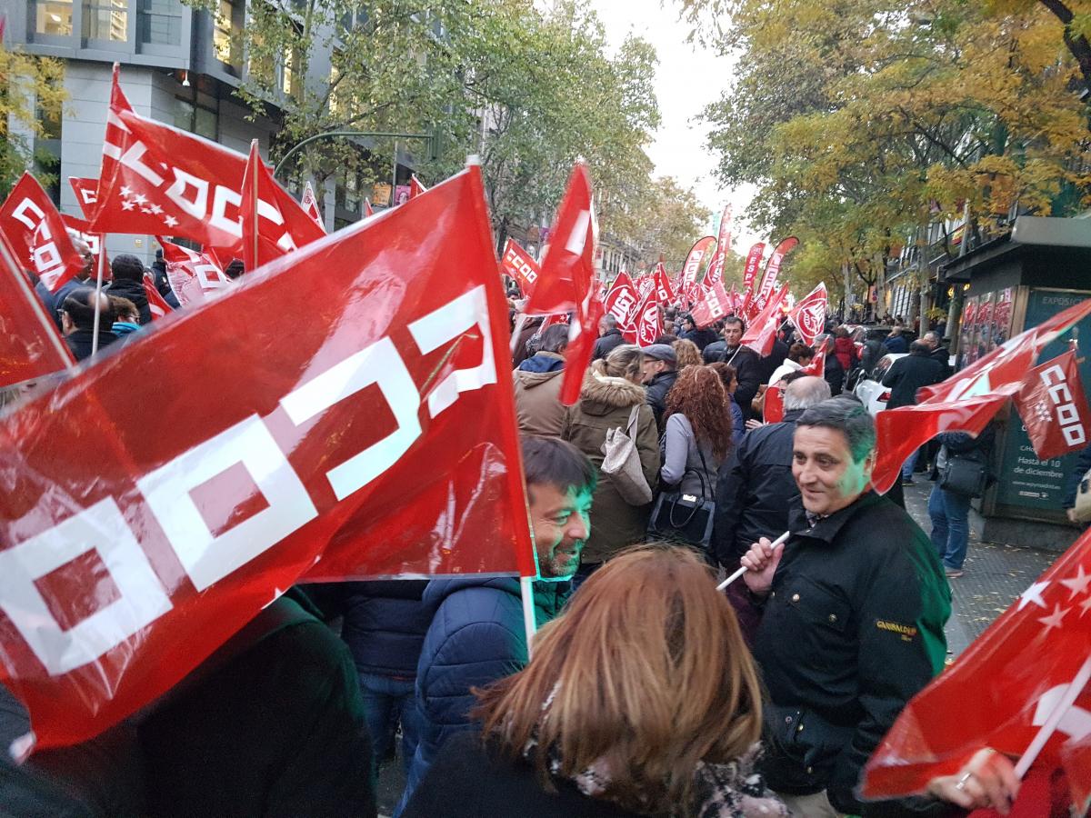Miles de empleados y empleadas públicas se manifiestan en Madrid