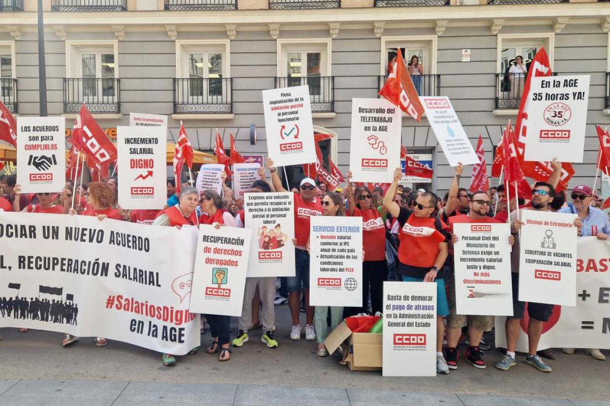 Concentración de CCOO en la AGE