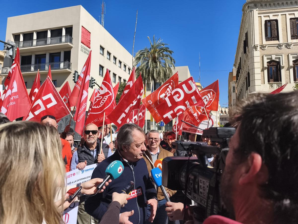 Concentración AEMET en Murcia