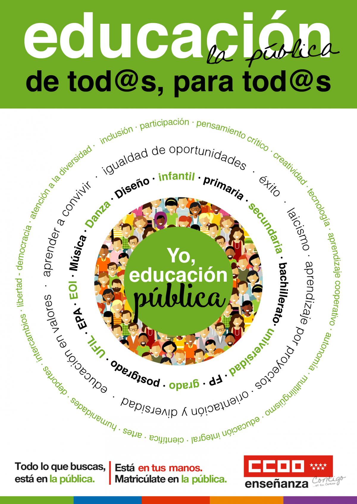 Matricúlate en la escuela pública