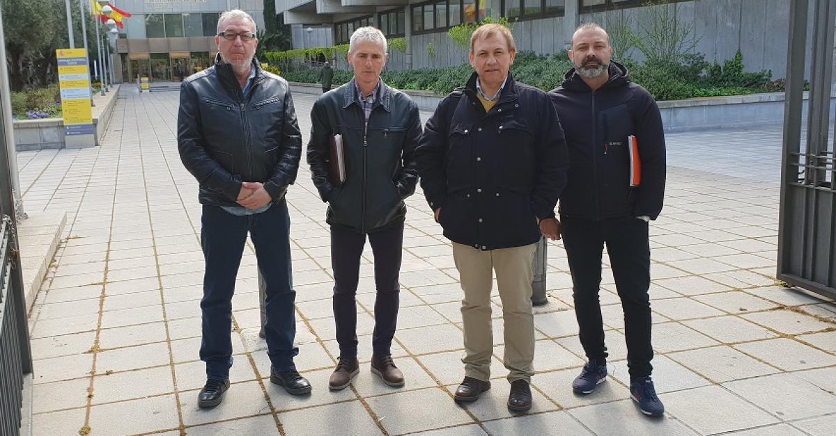 Representantes de CCOO en la comisión de seguimiento del plan del carbón