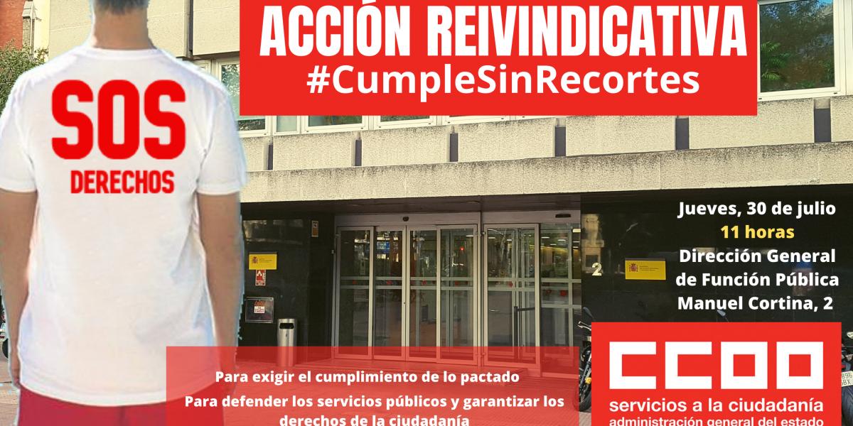 Cartel de la accin reivindicativa 30J