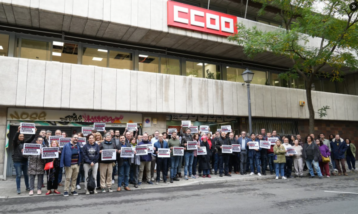 Concentración de CCOO #SolidaridadDana