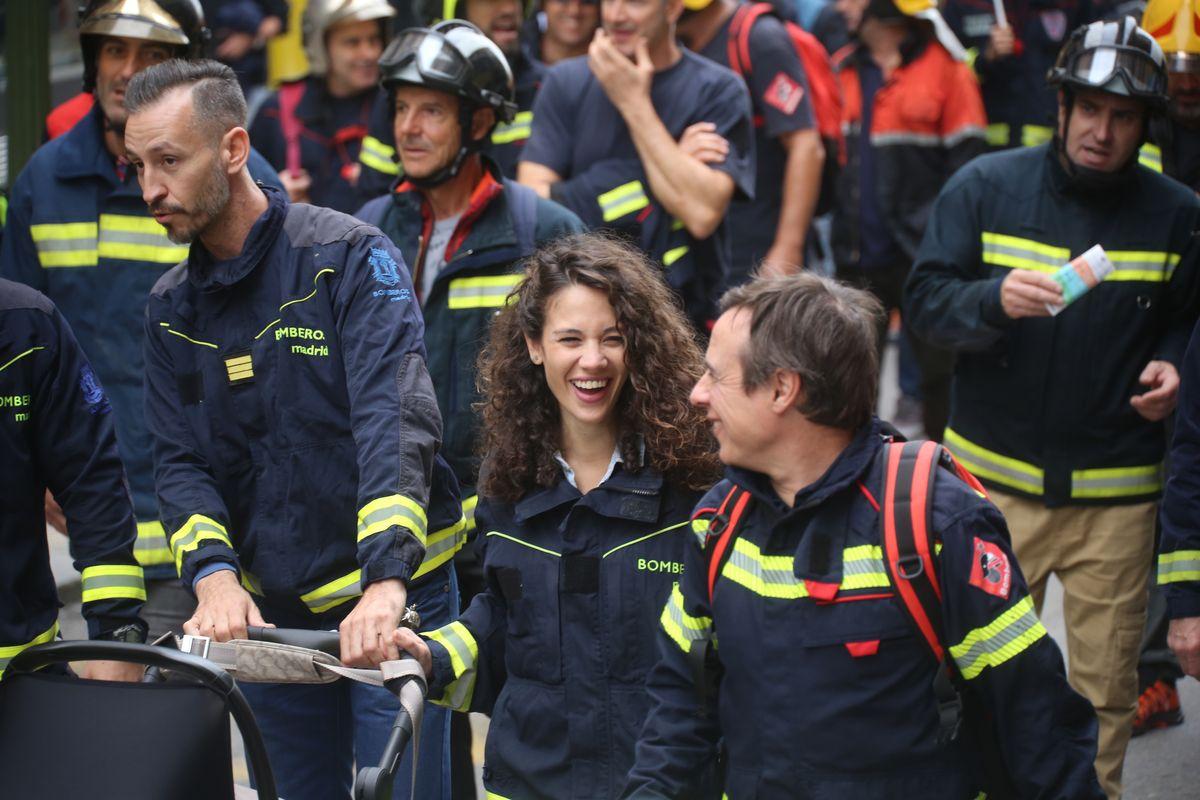 Manifestación en Madrid por una regulación estatal consensuada para los bomberos