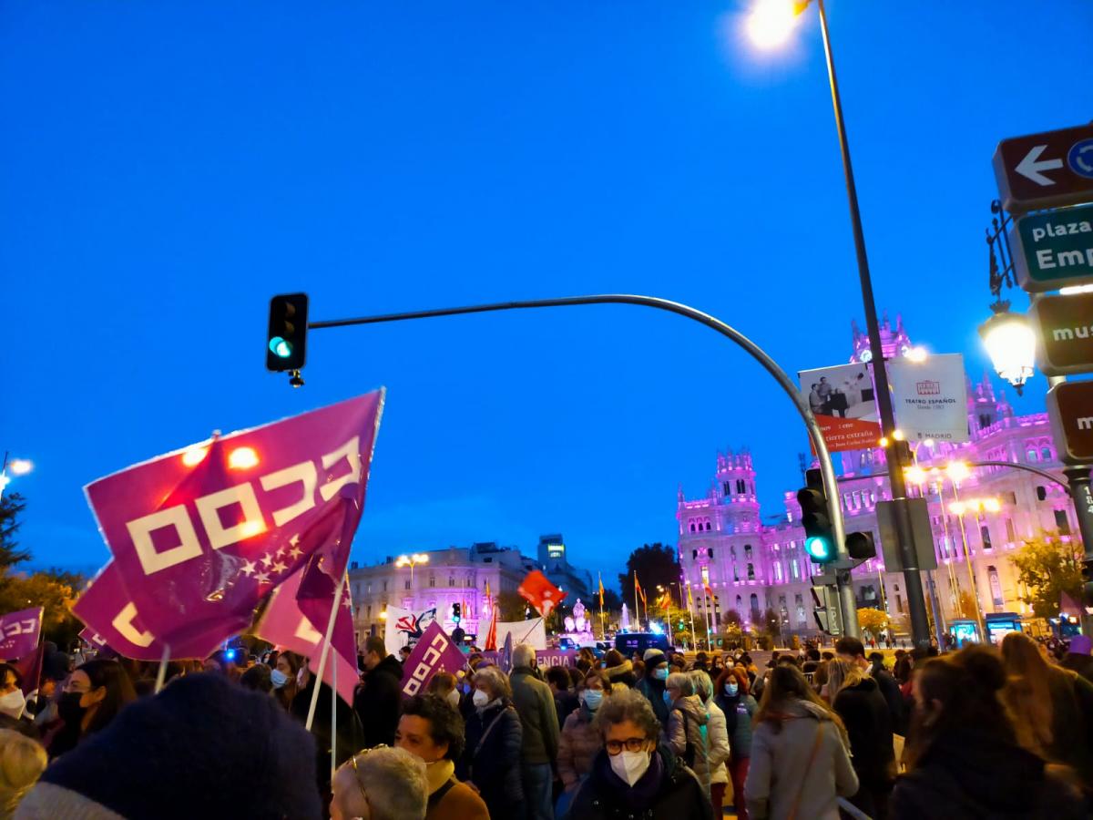 Manifestación en Madrid, 25N Dia por la eliminación de la violencia hacia las mujeres.