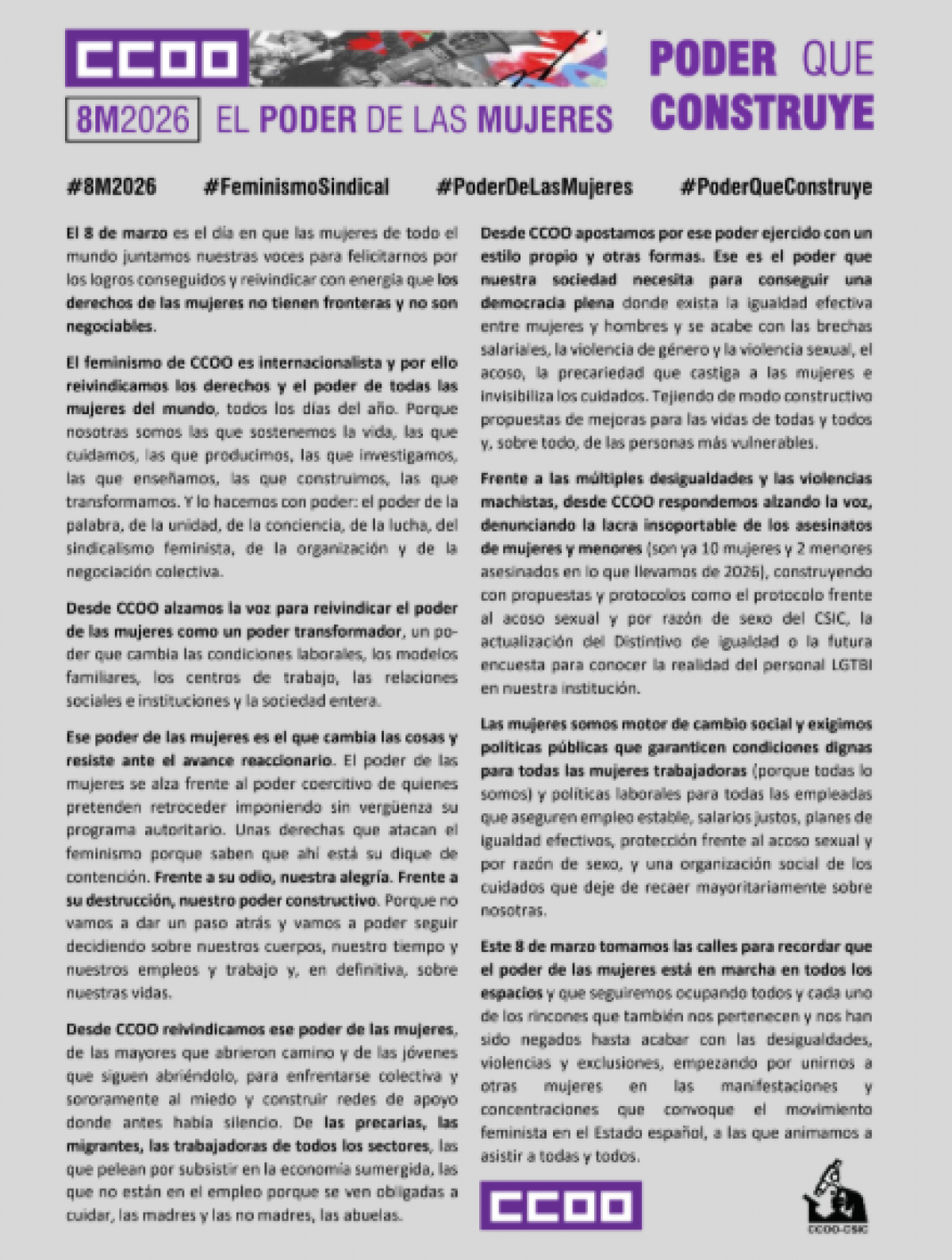 El poder de las mujeres