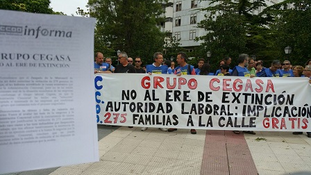Concentración plantilla del Grupo Cegasa