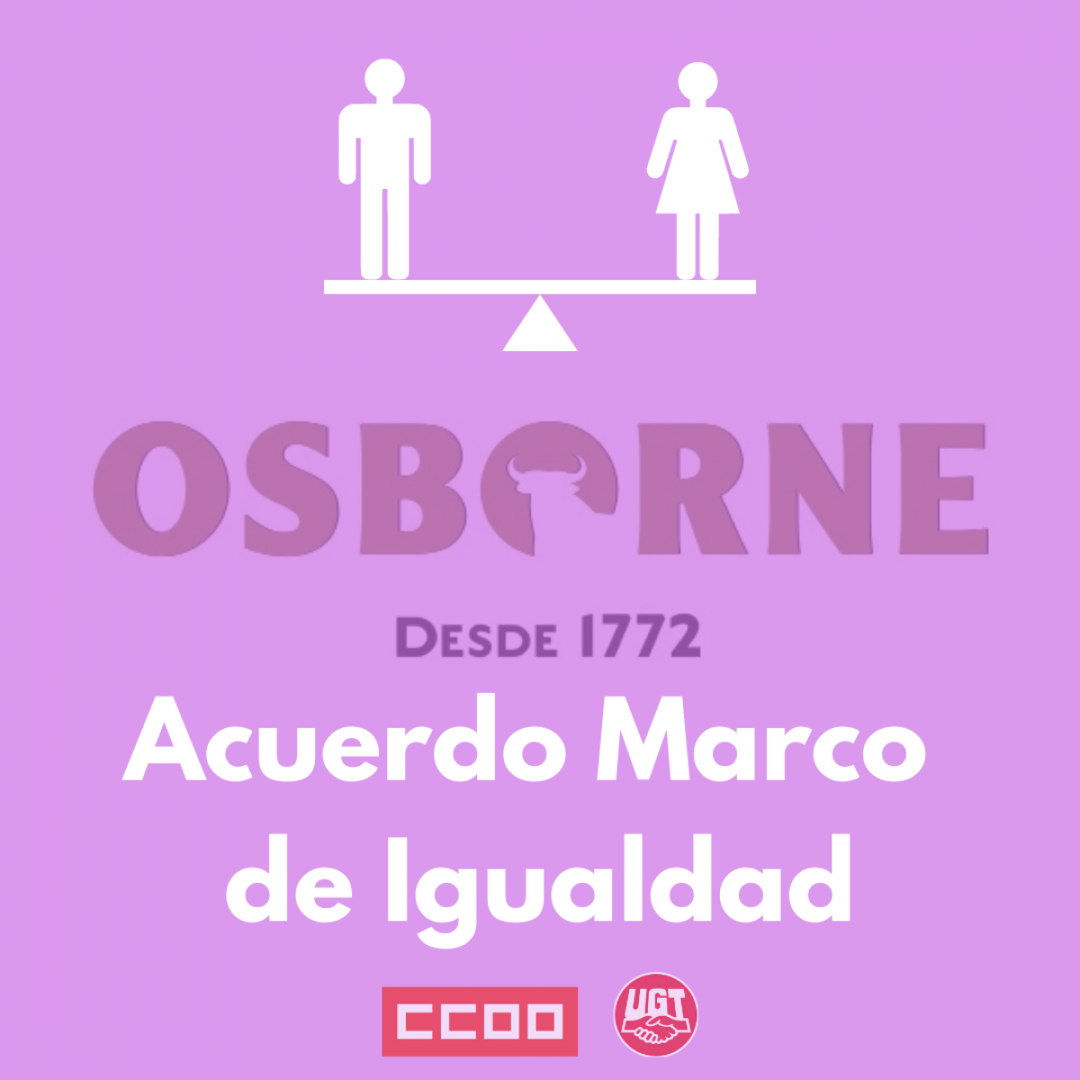 Acuerdo marco de Igualdad en el Grupo Osborne