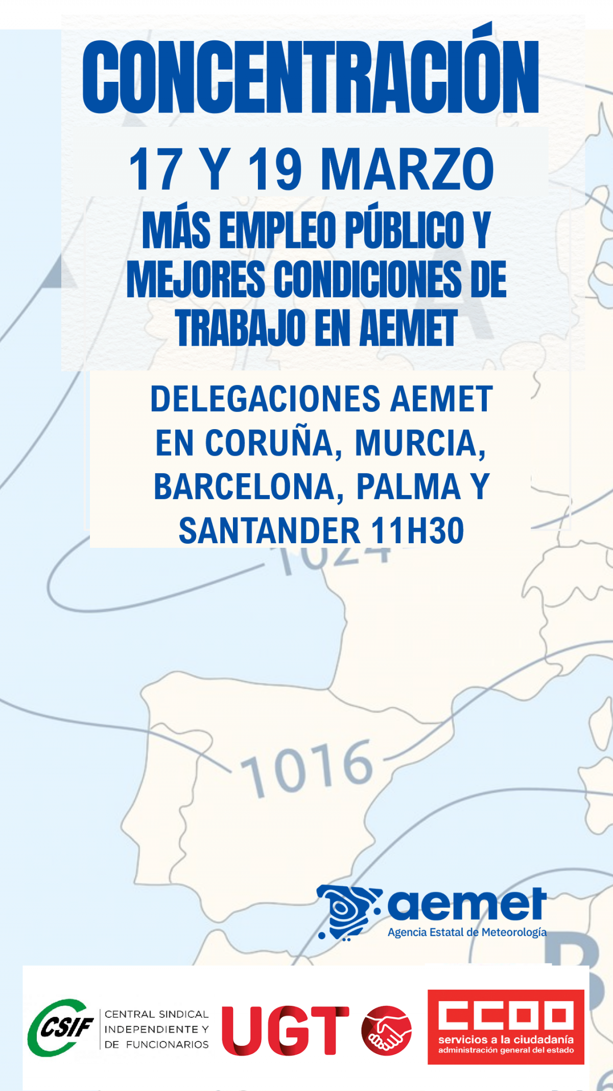 Concentraciones AEMET