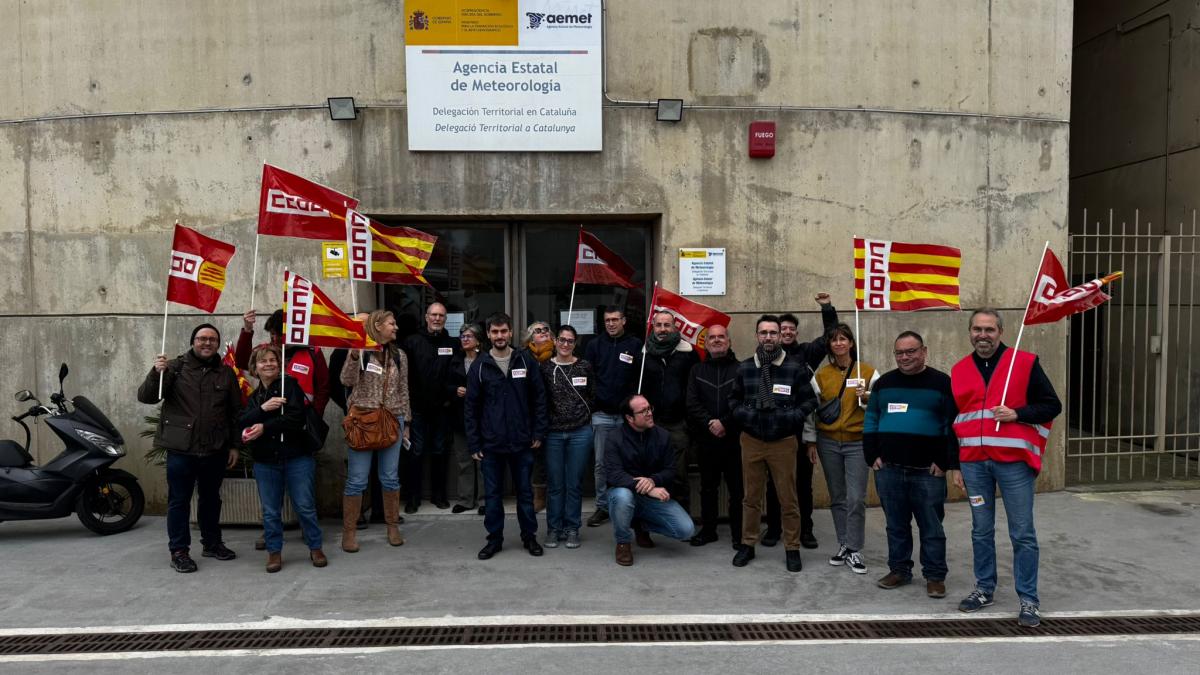 Concentración en AEMET de Barcelona