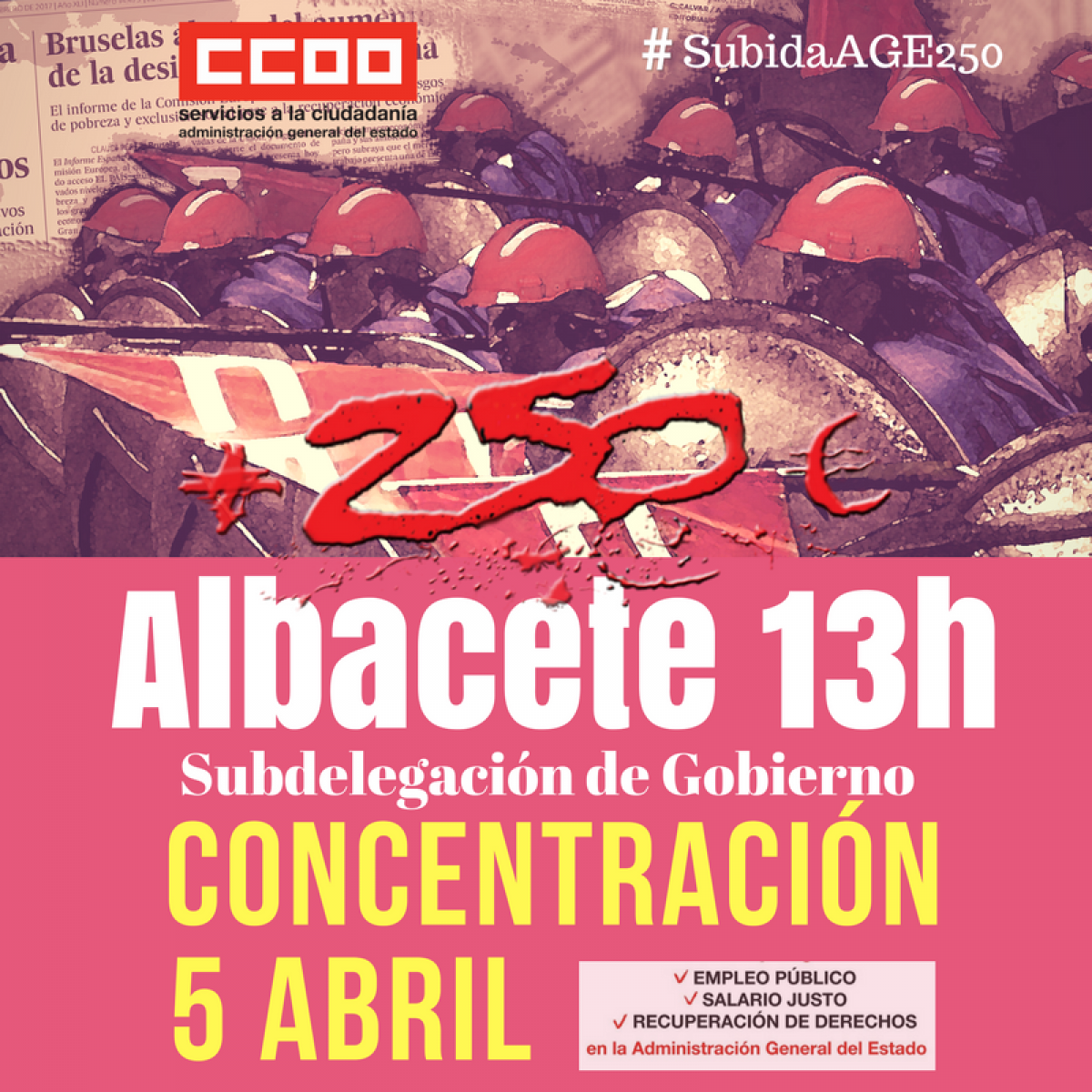 Concentración 5 Abril Albacete