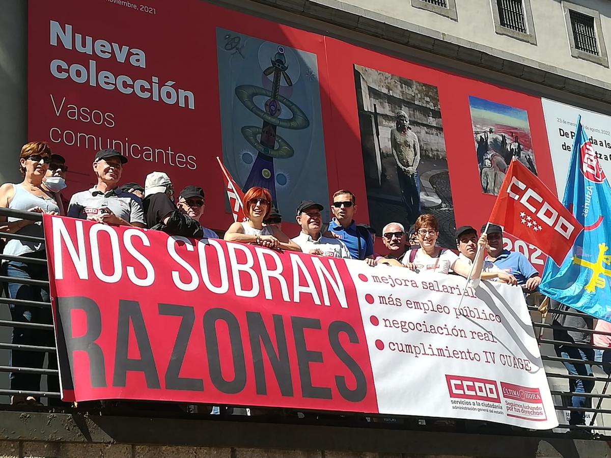 Concentración en Madrid: "Salario o conflicto"