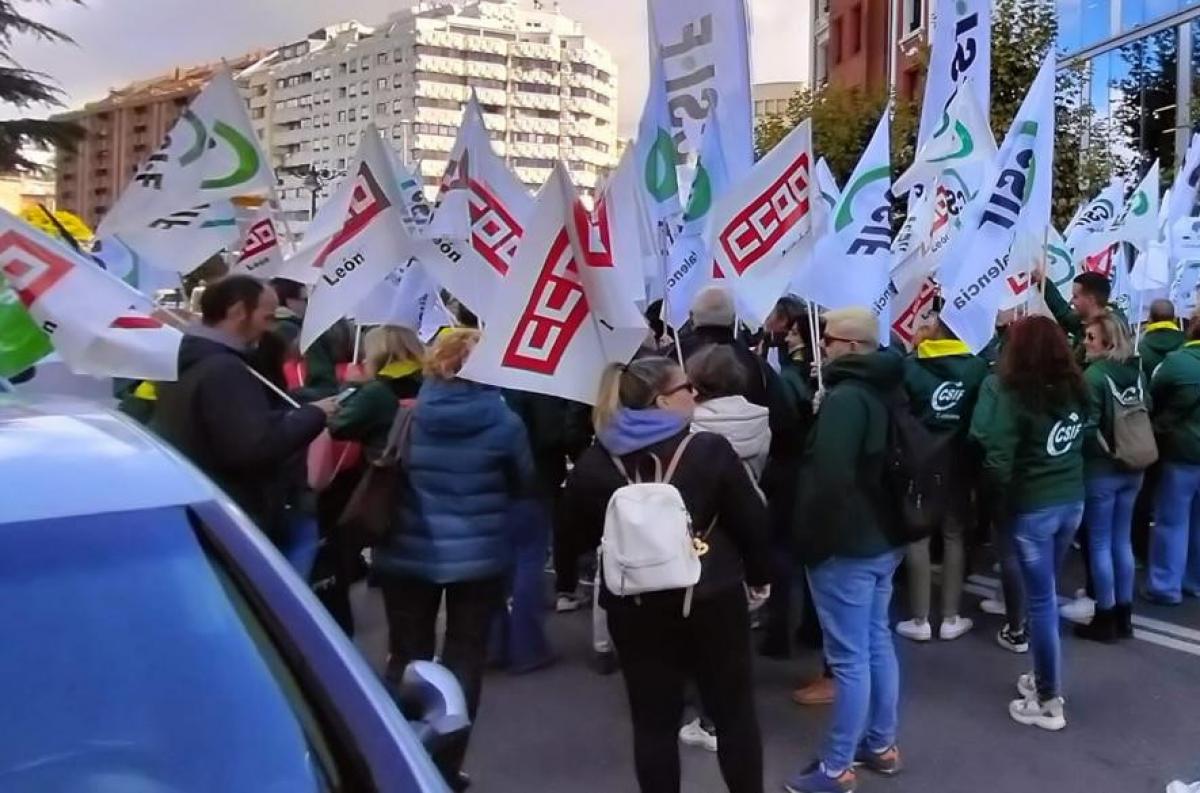 Concentración en León