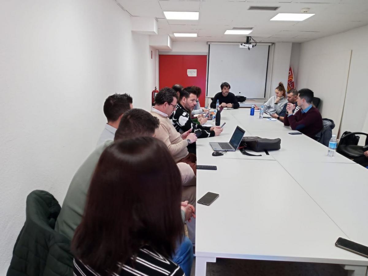 Celebración de la tercera conferencia congresual de la sección sindical intercentros de Indra Sistemas