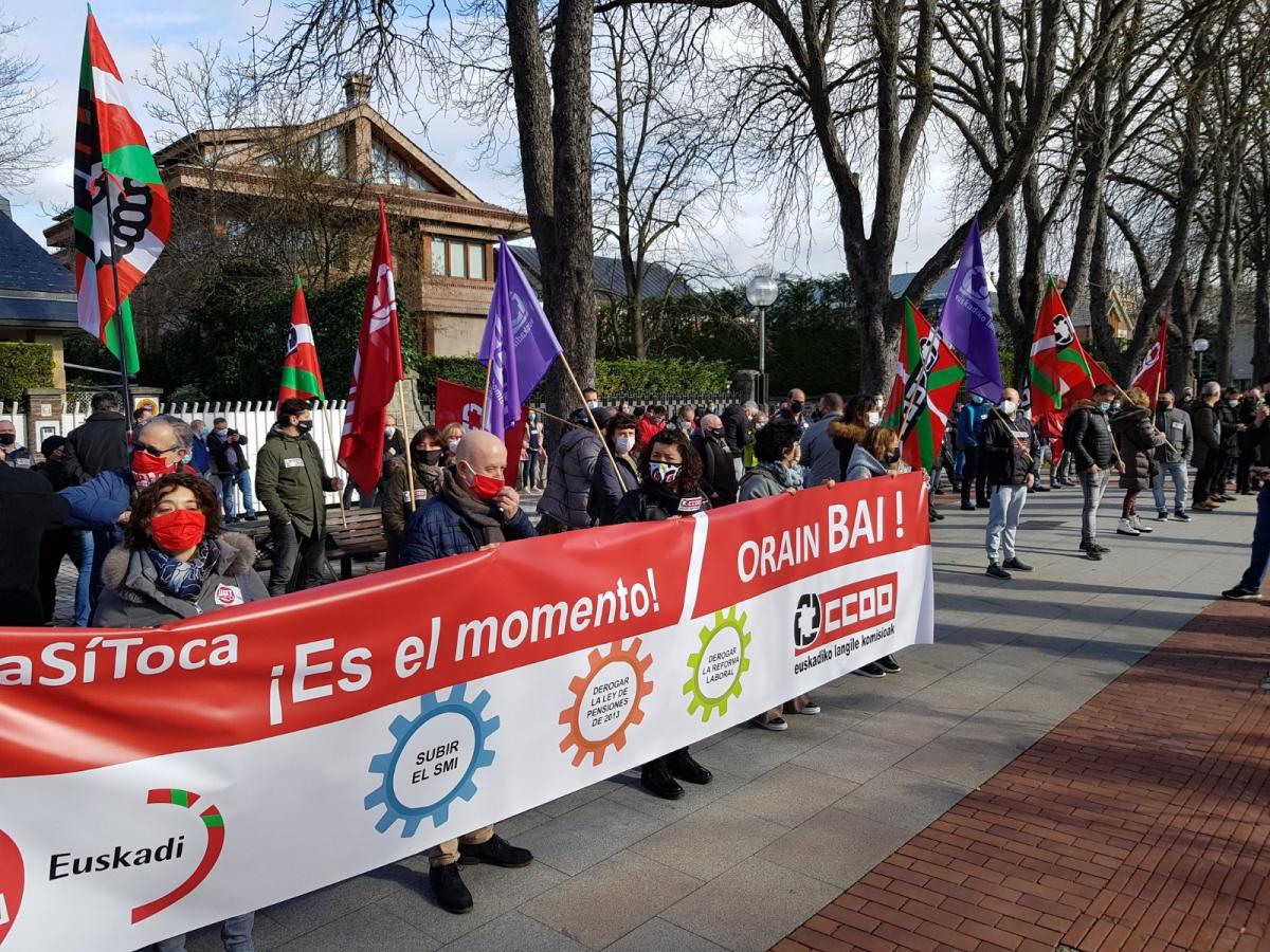 Protesta 11F en Euskadi