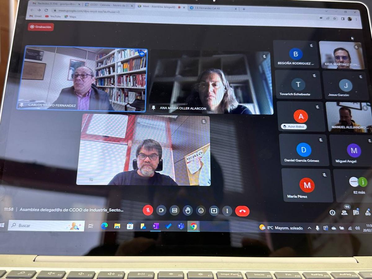 Asamblea on-line sobre la salud laboral en el sector petroquímico, químico y químico farmacéutico