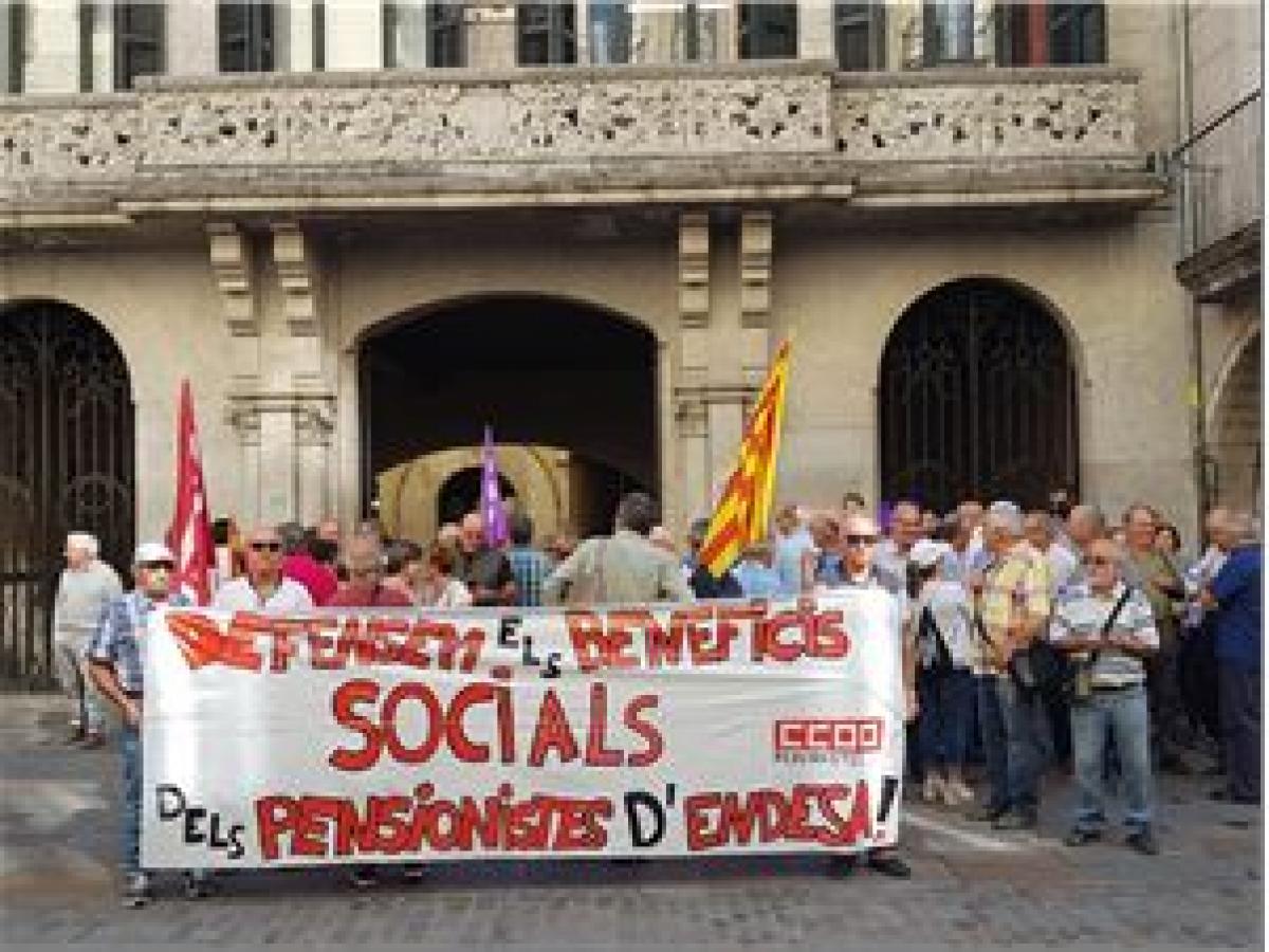 Concentración jubilados de Endesa