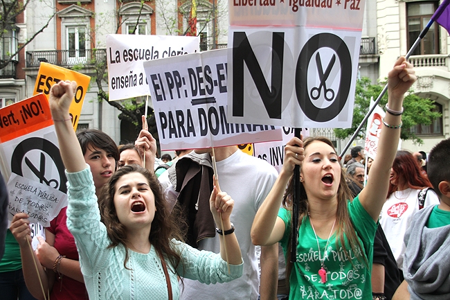Manifestacion contra la LOMCE