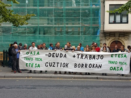 Concentración de las plantillas de Oasa, Etsa y Trafo Tecnologies