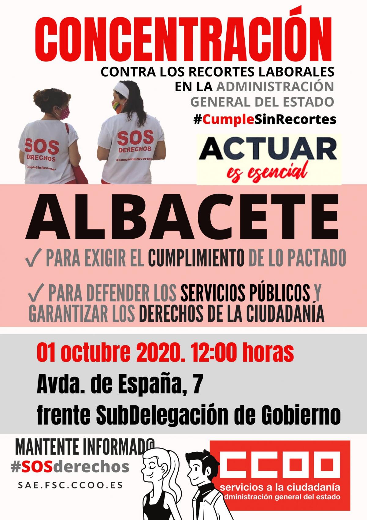 Concentración Albacete 20201001