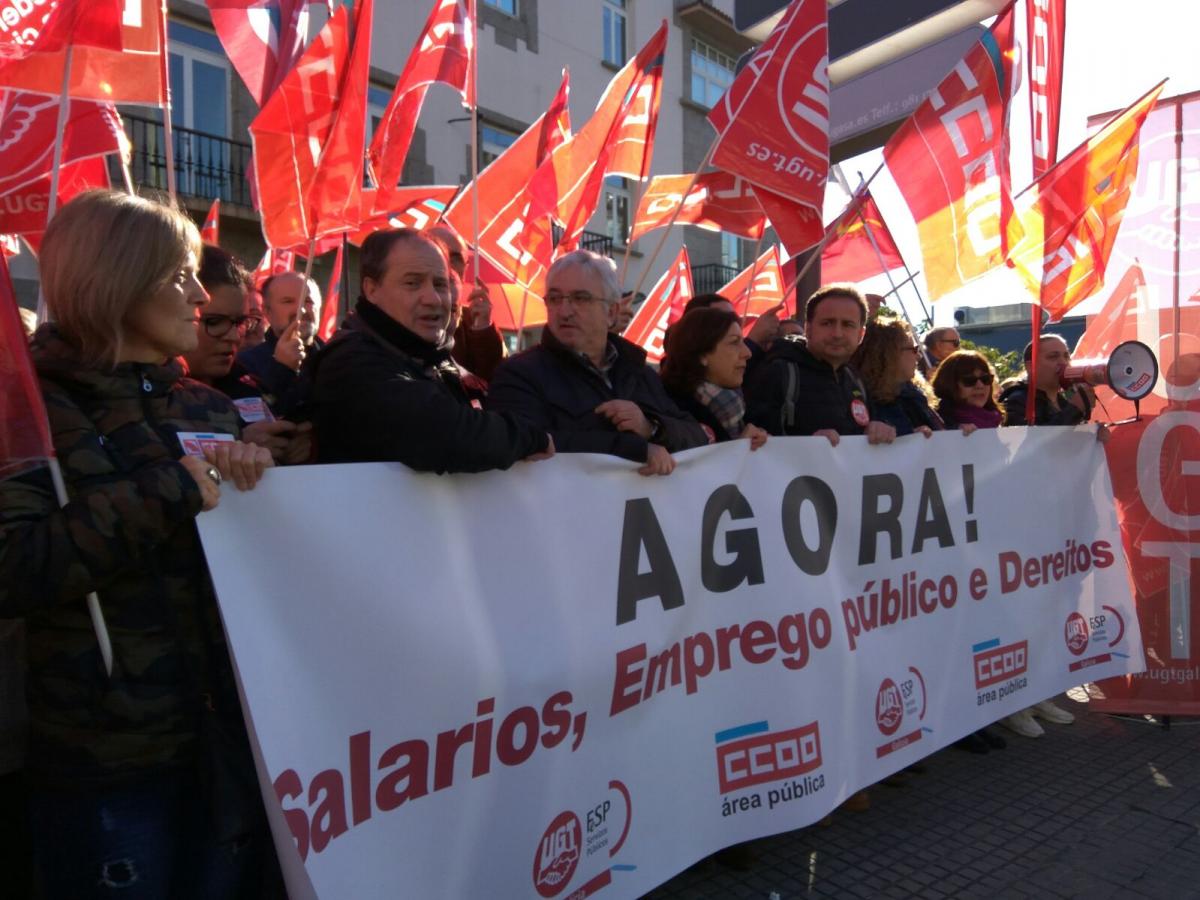 Concentración #30E en A Coruña por los Salarios, Empleo público y Derechos