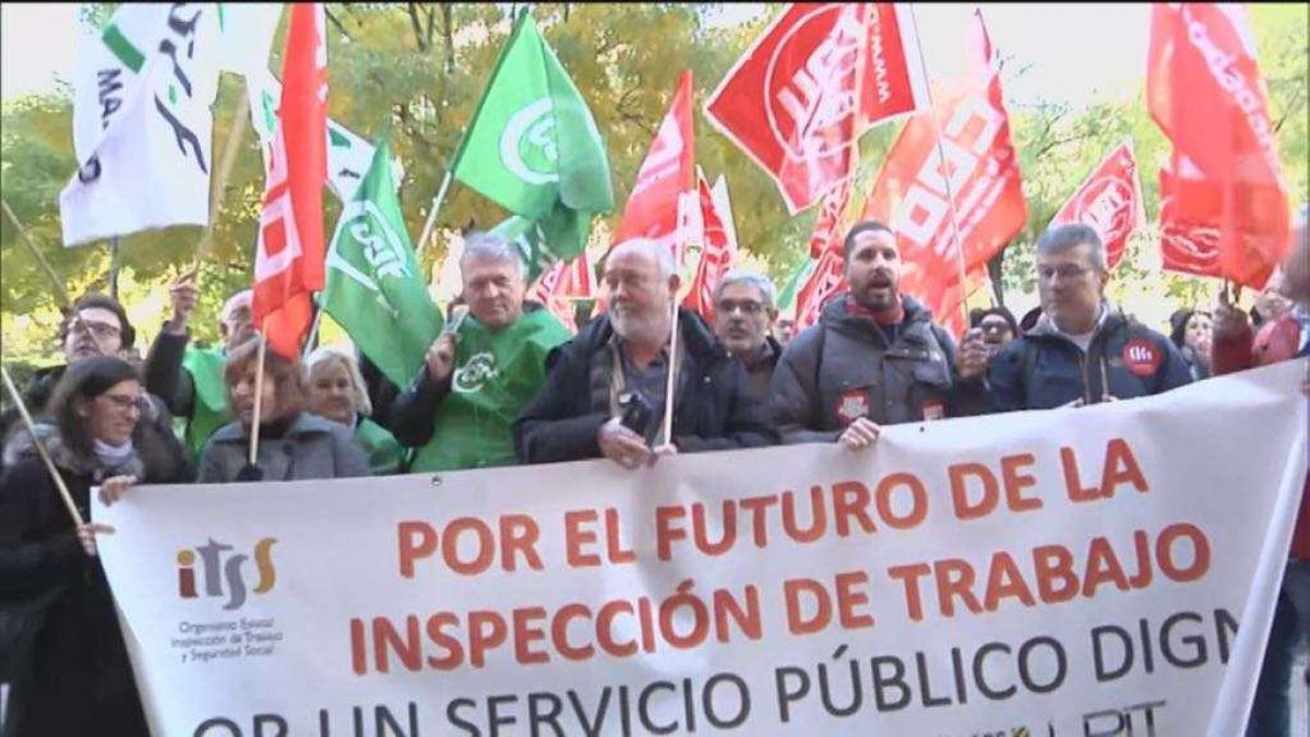 Inspección de Trabajo y Seguridad Social: concentración en Madrid