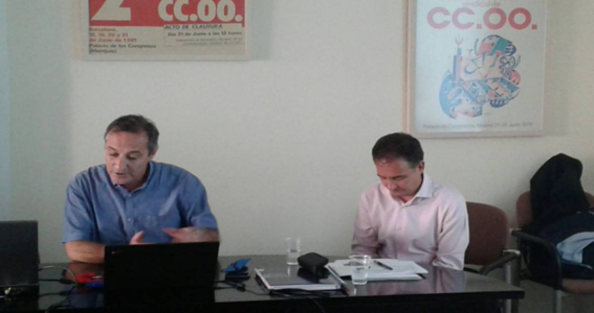 De izquierda a derecha, Juan Carlos López, director de Relaciones Laborales de IBM y Sergio Blas, Analytics Sales Manager