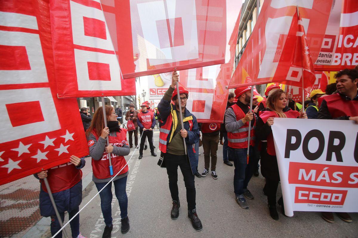 Movilización de la plantilla de Correos en Madrid 14-11-2018