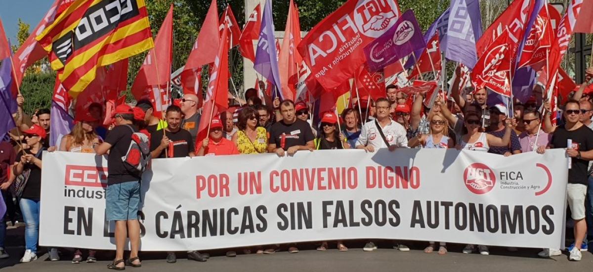 Concentración ante Meat Attraction, la feria del sector cárnico