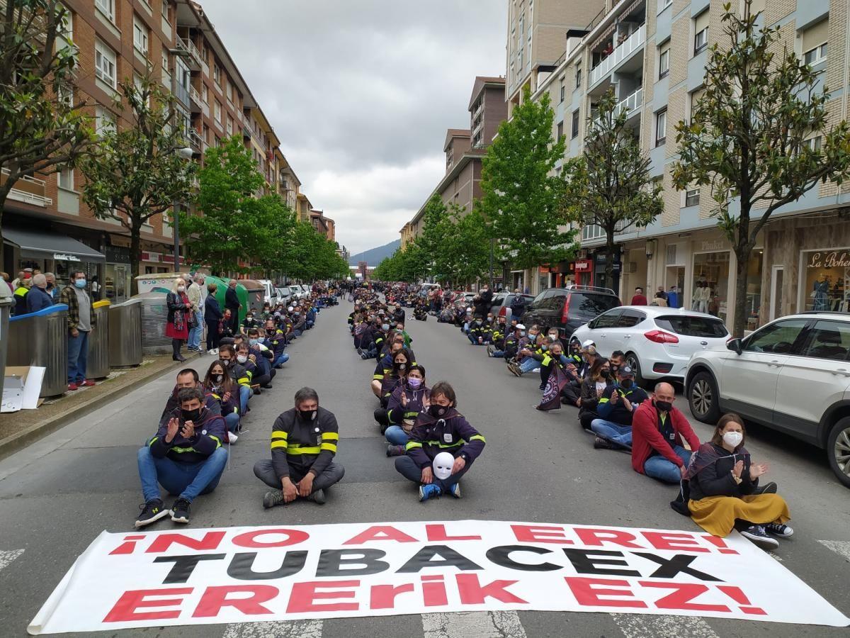 Movilización de la plantilla de Tubacex