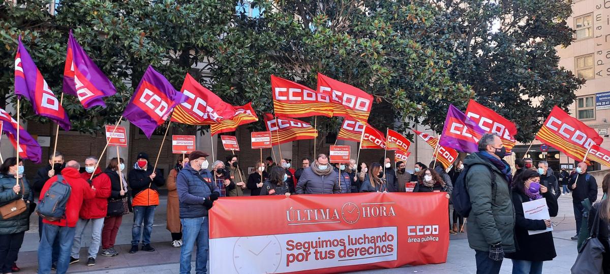 CCOO exige el cumplimiento de los acuerdos y la recuperación de la negociación en el área pública (Zaragoza).