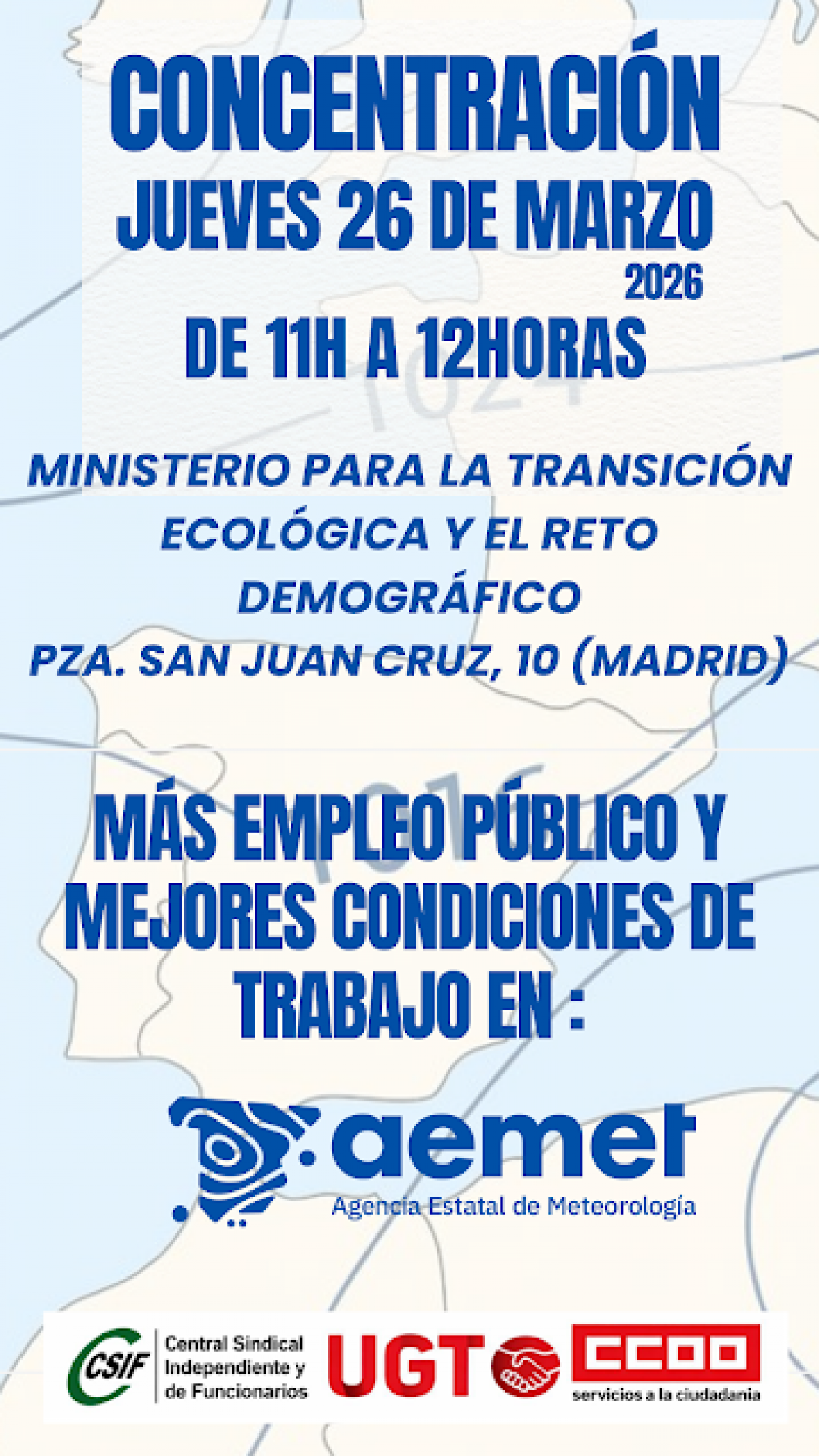 Concentración AEMET