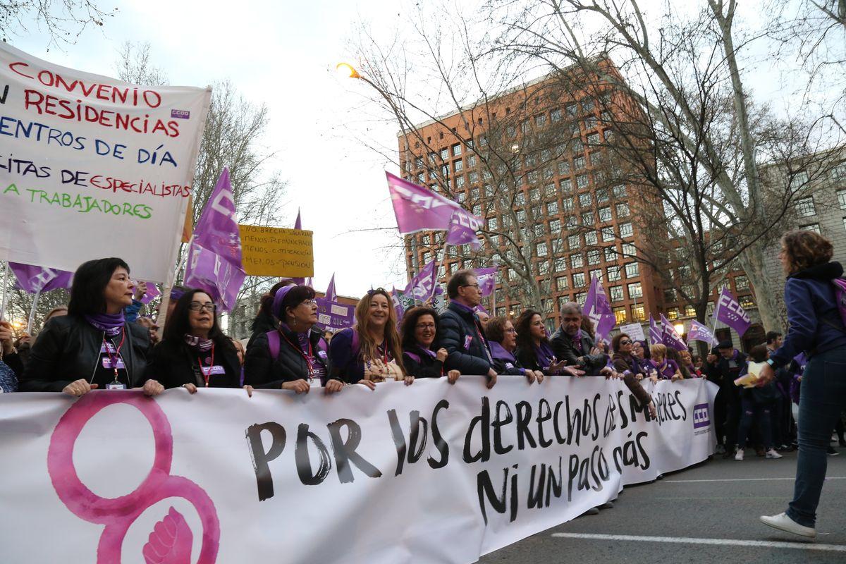 Manifestacion 8M, Día Internacional de la Mujer Trabajadora, Madrid 2019