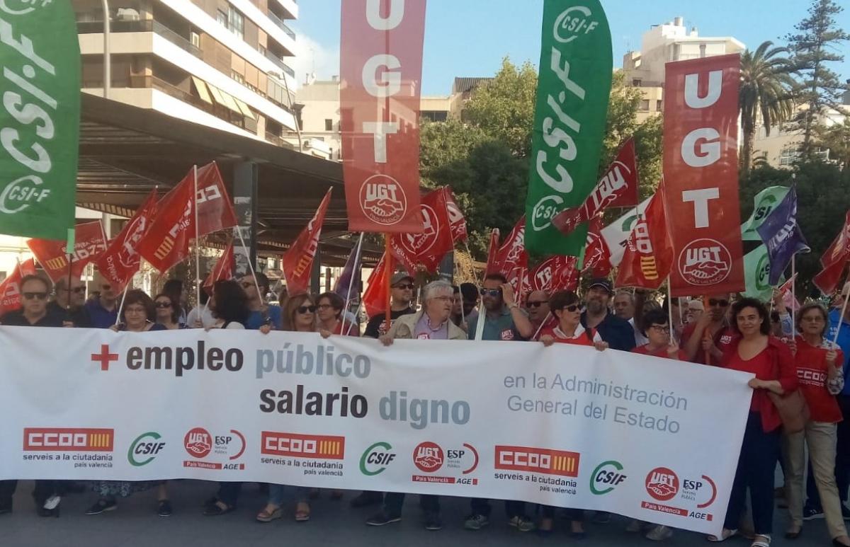 Alicante empleados y empleadas de la AGE (29/5/2018)