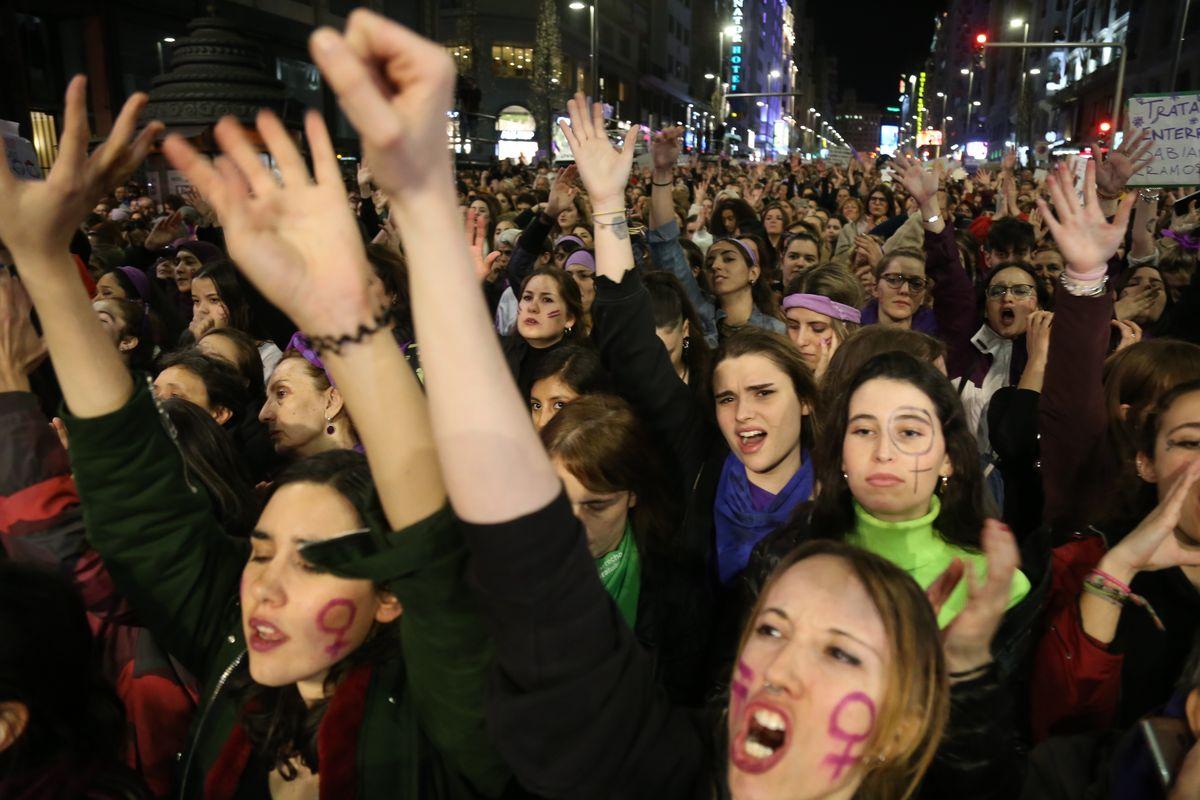 Manifestacion 8M, Día Internacional de la Mujer Trabajadora, Madrid 2019
