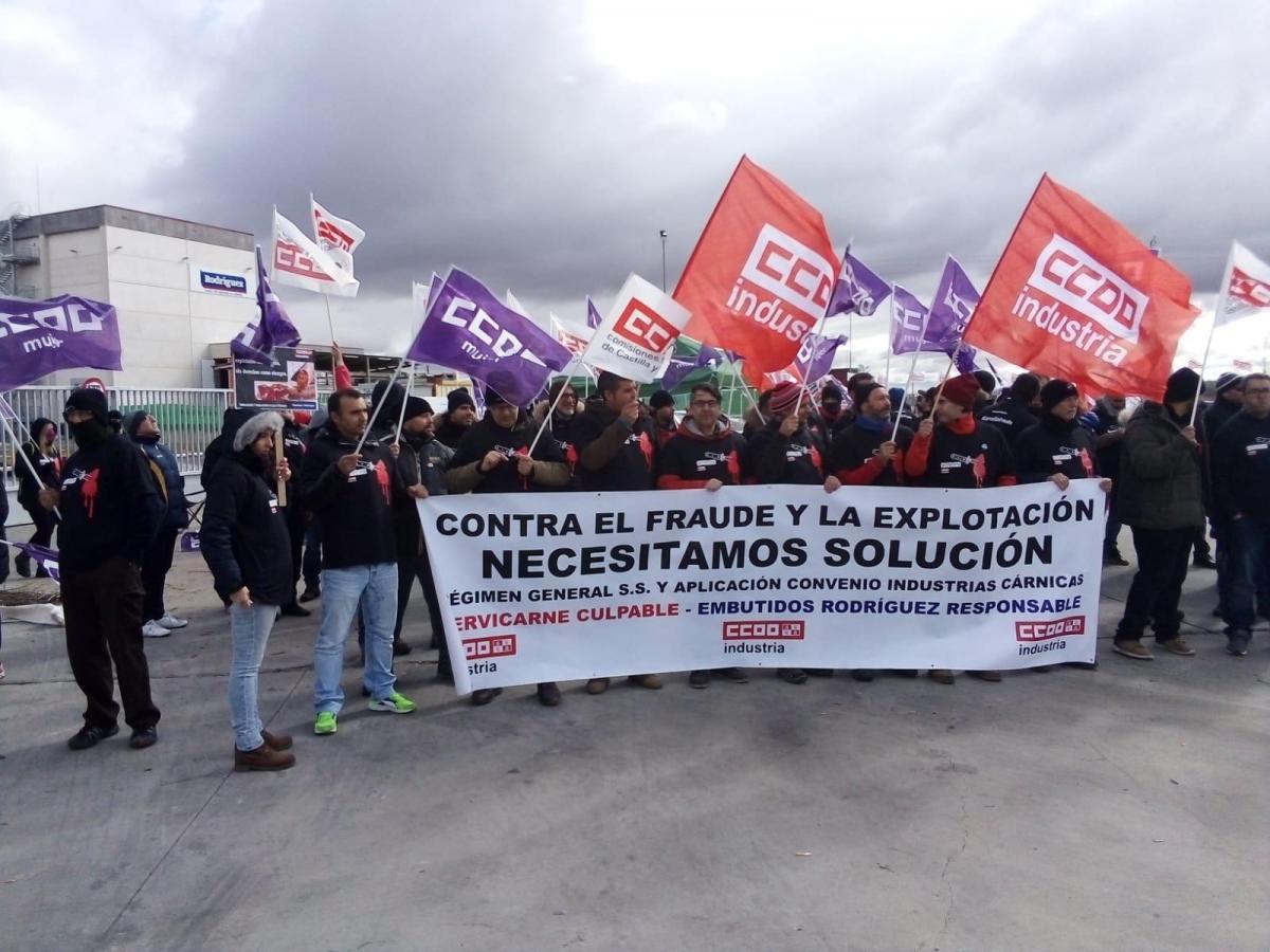 Huelga en Embutidos Rodríguez