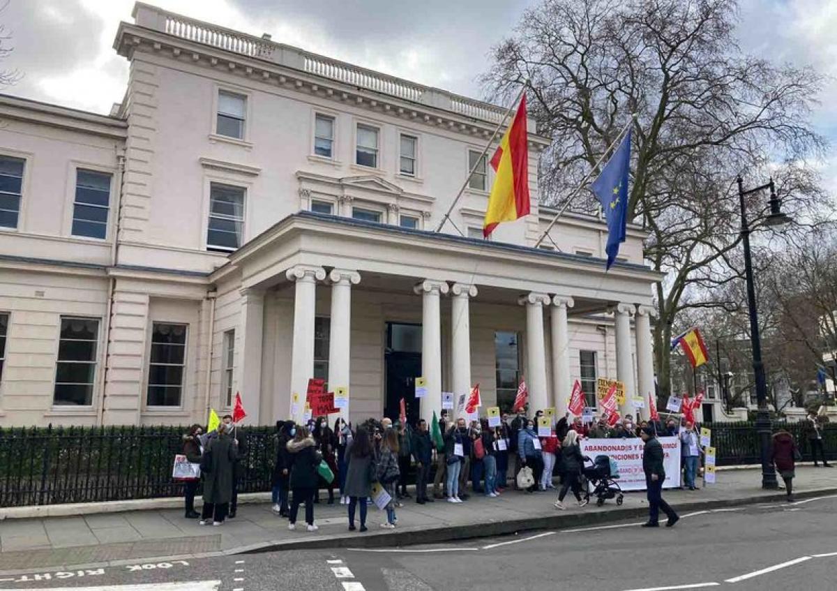 Huelga Embajda en Londres