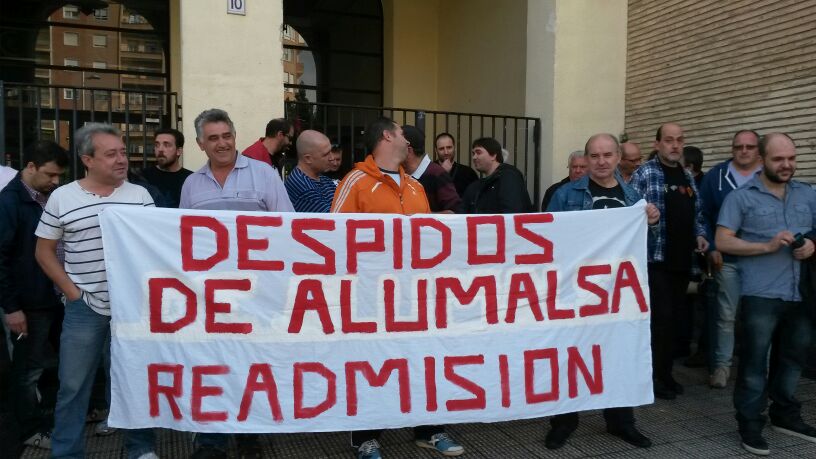 Concentración de la plantilla de Alumalsa