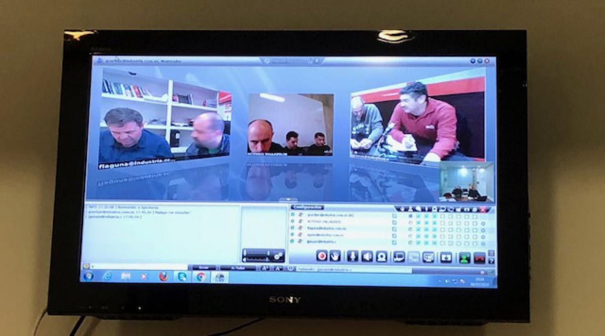 Imagen de la videoconferencia del 6 de marzo