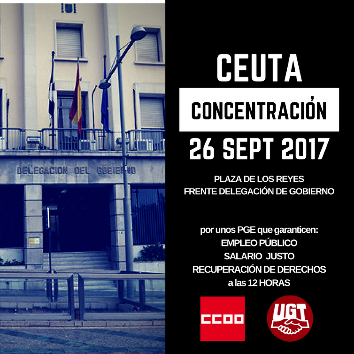 Ceuta Concentración 26 septiembre 2017