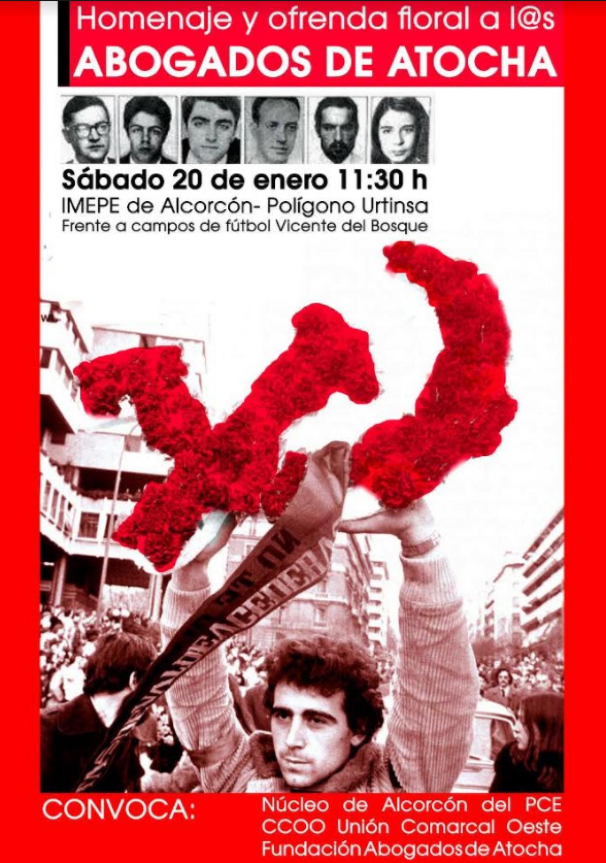 Homenaje a los Abogados de Atocha en Alcorcón