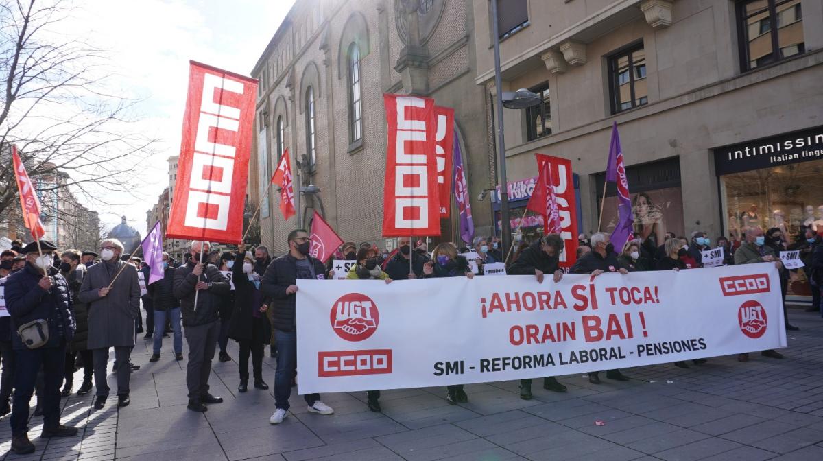 Protesta 11F en Navarra