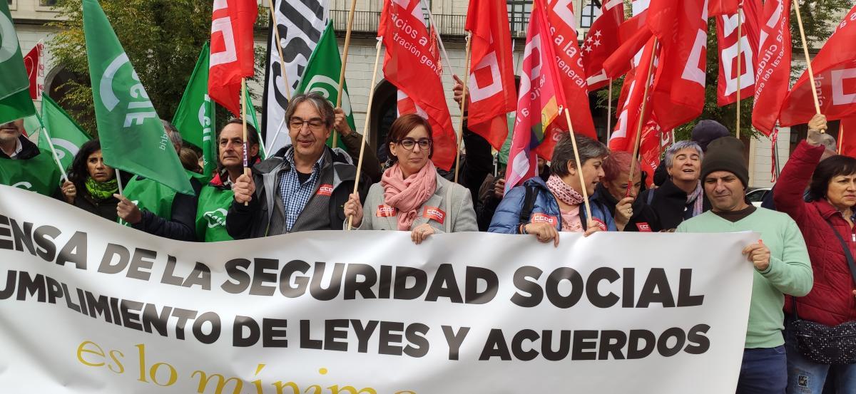 Concentración en defensa de la Seguridad Social del pasado 18 de noviembre