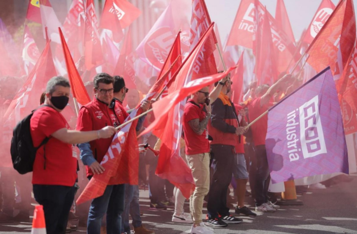 Movilización de las y los trabajadores de Repsol