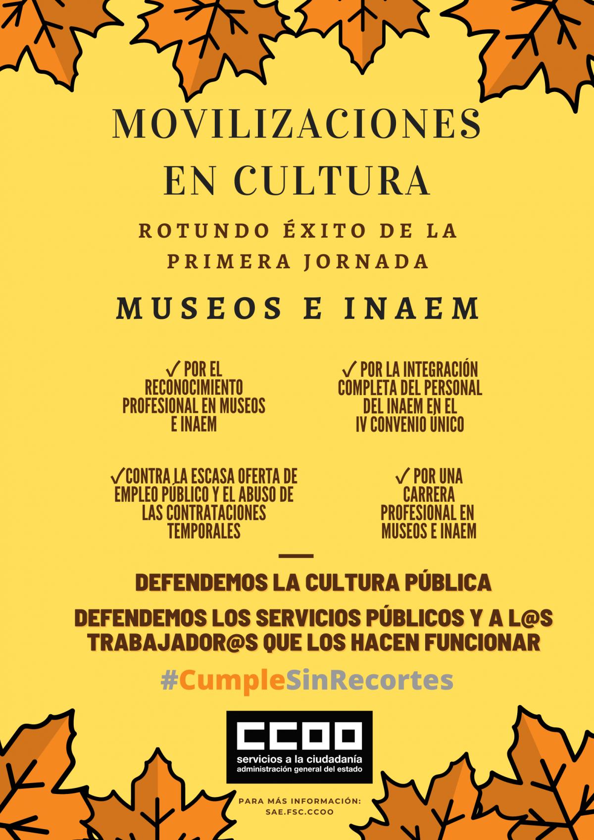 Éxito Primera Jornada museos e INAEM