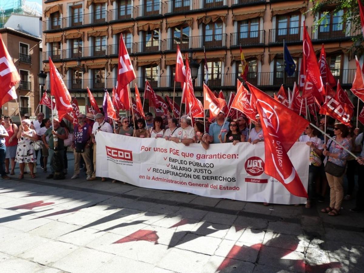 Toledo, 11 de julio de 2017, más de 200 delegados y delegadas sindicales de CCOO y UGT