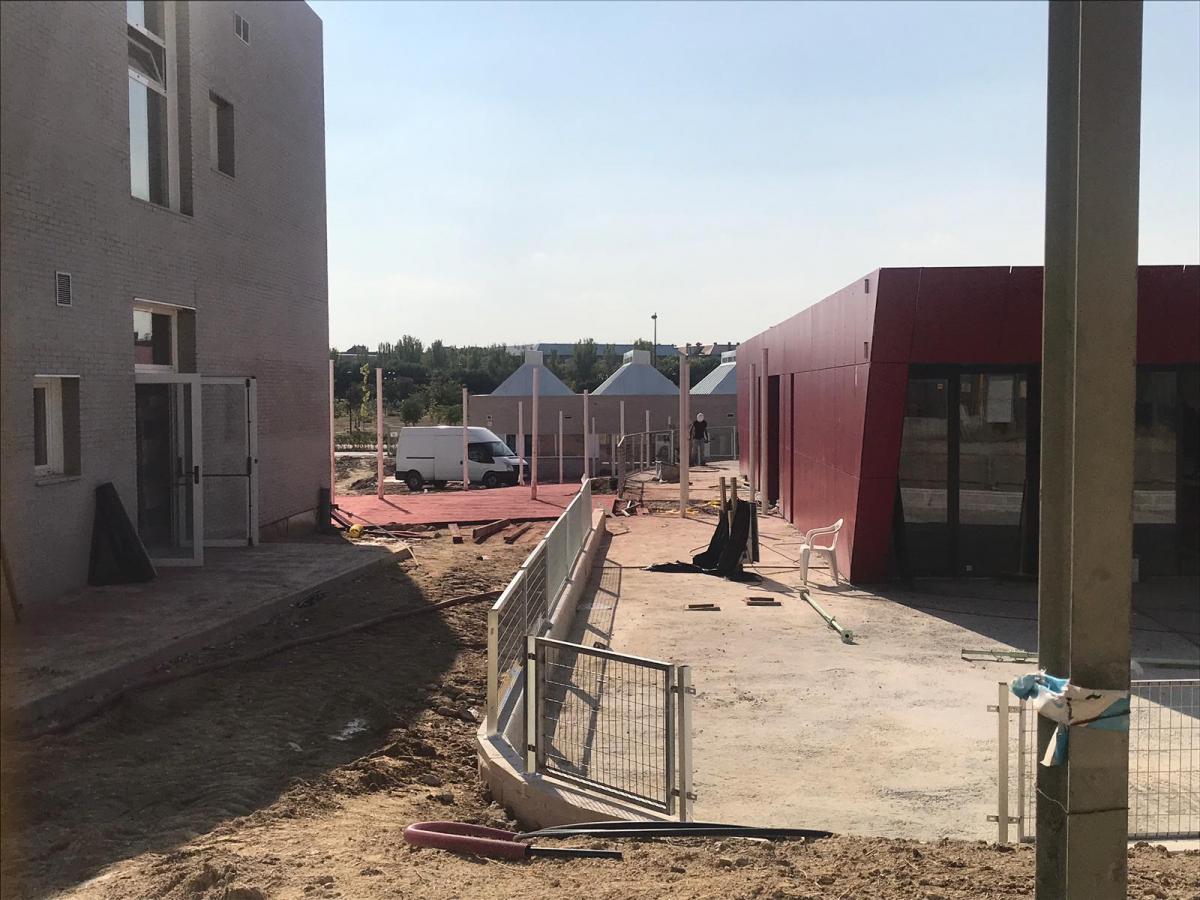 Obras del CEIP Cervantes de Getafe