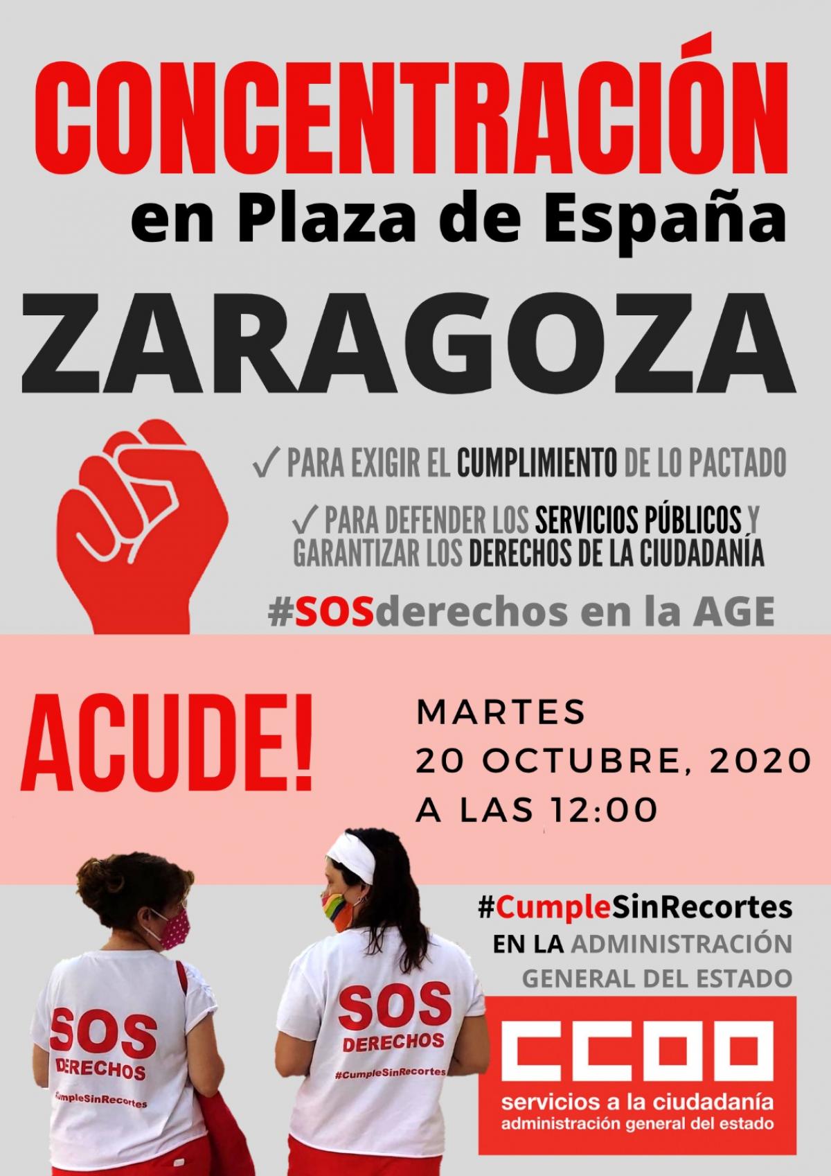 Concentración Zaragoza 20201020