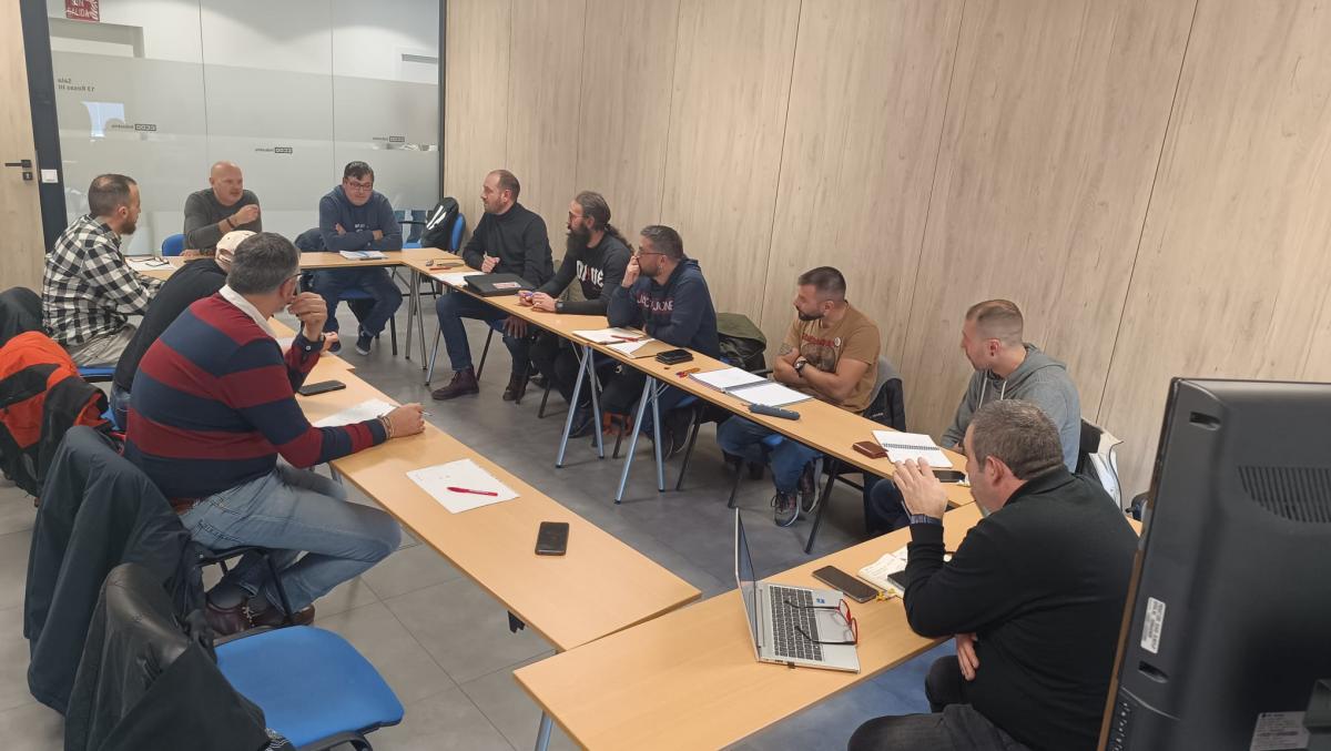Reunión de la sección sindical intercentros de CCOO en Talgo