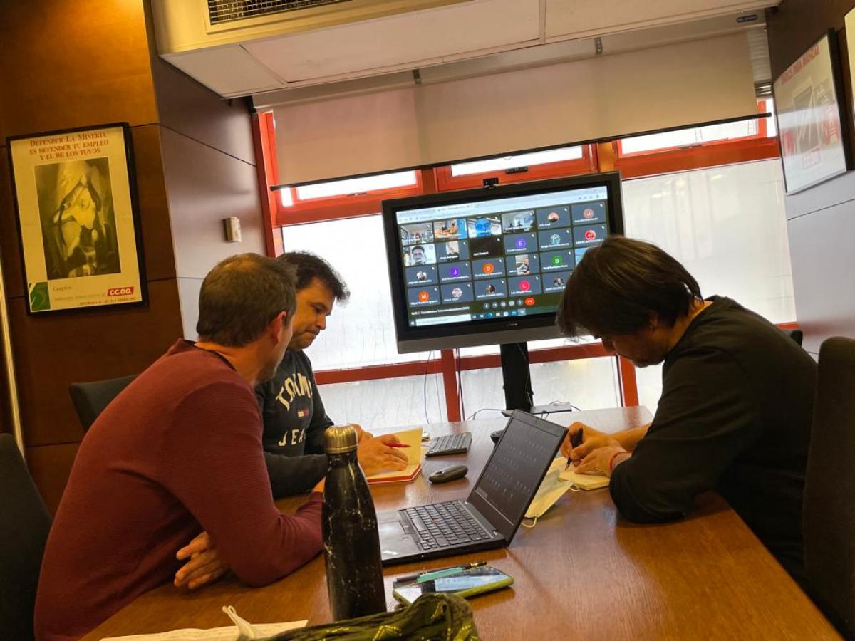 La coordinadora de empresas de telecomunicaciones de CCOO de Industria se reúne para marcar los objetivos de 2022